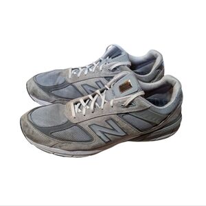 New Balance 990 V5 Gray Castlerock Men's Size 15 USA Running Sneakers Shoes
